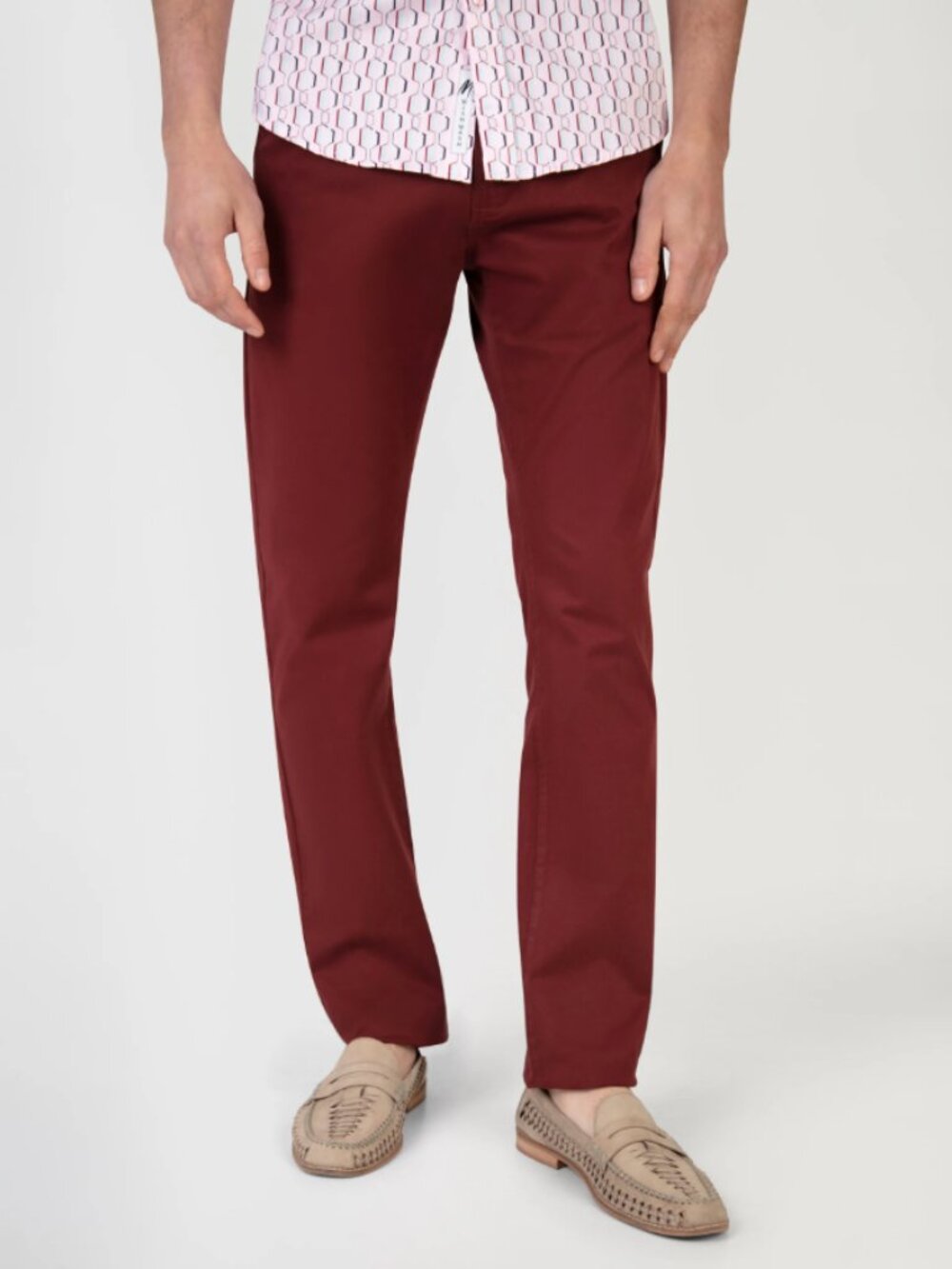 TASSO ELBA Men's Straight-Fit Stretch Pants